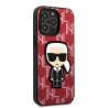 Karl Lagerfeld KLHCP13LPMNIKPI Hardcase Monogram Ikonik Patch for iPhone 13 Pro / 13 6,1" / red