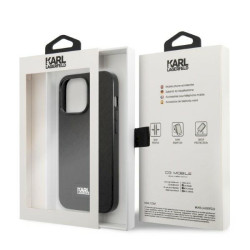 Karl Lagerfeld KLHCP13LSFMP2K Hardcase Saffiano Plaque for iPhone 13 Pro / 13 6,1" / black