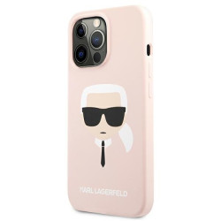 Karl Lagerfeld KLHCP13LSLKHLP Hardcase Silicone Karl`s for iPhone 13 Pro / 13 6,1" / light pink