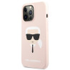 Karl Lagerfeld KLHCP13LSLKHLP Hardcase Silicone Karl`s for iPhone 13 Pro / 13 6,1" / light pink