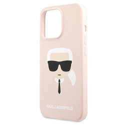 Karl Lagerfeld KLHCP13LSLKHLP Hardcase Silicone Karl`s for iPhone 13 Pro / 13 6,1" / light pink