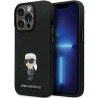 Karl Lagerfeld KLHCP13LSMHKNPK Silicone Ikonik Metal Pin for iPhone 13 Pro / 13 6.1" / black