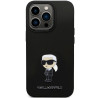 Karl Lagerfeld KLHCP13LSMHKNPK Silicone Ikonik Metal Pin for iPhone 13 Pro / 13 6.1" / black