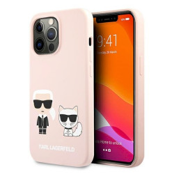 Karl Lagerfeld KLHCP13LSSKCI Silicone Karl Hardcase for iPhone 13 Pro / 13 6,1" / light pink
