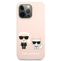 Karl Lagerfeld KLHCP13LSSKCI Silicone Karl Hardcase for iPhone 13 Pro / 13 6,1" / light pink