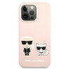 Karl Lagerfeld KLHCP13LSSKCI Silicone Karl Hardcase for iPhone 13 Pro / 13 6,1" / light pink