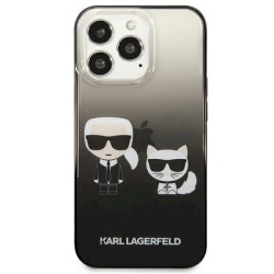 Karl Lagerfeld KLHCP13LTGKCK iPhone 13 Pro / 13 6,1" Hardcase Gradient Ikonik Karl & Cho / black