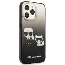 Karl Lagerfeld KLHCP13LTGKCK iPhone 13 Pro / 13 6,1" Hardcase Gradient Ikonik Karl & Cho / black