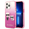 Karl Lagerfeld KLHCP13LTGKCP Hardcase for iPhone 13 Pro / 13 6,1" / pink Gradient Ikonik Karl & Chou