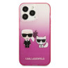 Karl Lagerfeld KLHCP13LTGKCP Hardcase for iPhone 13 Pro / 13 6,1" / pink Gradient Ikonik Karl & Chou