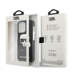 Karl Lagerfeld KLHCP13LTPEIKK Iconik Karl hardcase for iPhone 13 Pro / 13 6.1" / black