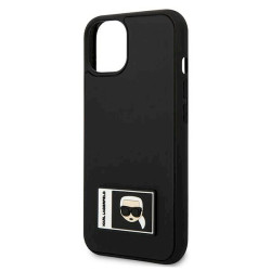 Karl Lagerfeld KLHCP13M3DKPK Hardcase Ikonik Patch for iPhone 13/14/15 6,1" / black