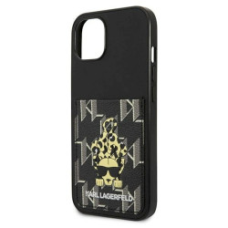 Karl Lagerfeld KLHCP13MCANCNK Karlimals Cardslot Hardcase for iPhone 13/14/15 6,1" / black