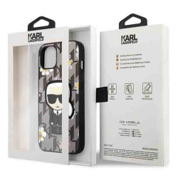 Karl Lagerfeld KLHCP13MPMNFIK1 Flower Ikonik Karl Case for iPhone 13/14/15 6,1" / grey