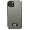 Karl Lagerfeld KLHCP13MSFMP2DG Saffiano Plaque Hardcase for iPhone 13/14/15 6,1" / silver