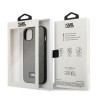 Karl Lagerfeld KLHCP13MSFMP2DG Saffiano Plaque Hardcase for iPhone 13/14/15 6,1" / silver