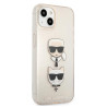 Karl Lagerfeld KLHCP13SKCTUGLGO Glitter Karl`s & Choupette Hardcase for iPhone 13 mini 5,4" / gold