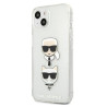 Karl Lagerfeld KLHCP13SKCTUGLS Glitter Karl`s & Choupette Hardcase for iPhone 13 mini 5,4" / silver