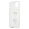 Karl Lagerfeld KLHCP13SKCTUGLS Glitter Karl`s & Choupette Hardcase for iPhone 13 mini 5,4" / silver