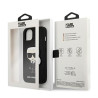 Karl Lagerfeld KLHCP13SOKPK Saffiano Ikonik Karl`s Patch Hardcase for iPhone 13 mini 5,4" / black