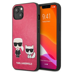 Karl Lagerfeld KLHCP13SPCUSKCP Ikonik Karl & Choupette Hardcase for iPhone 13 mini 5,4" / fuchsia