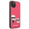 Karl Lagerfeld KLHCP13SPCUSKCP Ikonik Karl & Choupette Hardcase for iPhone 13 mini 5,4" / fuchsia