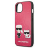 Karl Lagerfeld KLHCP13SPCUSKCP Ikonik Karl & Choupette Hardcase for iPhone 13 mini 5,4" / fuchsia
