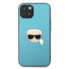 Karl Lagerfeld KLHCP13SPKMB Leather Ikonik Karl`s Head Me for iPhone 13 mini 5.4" / blue