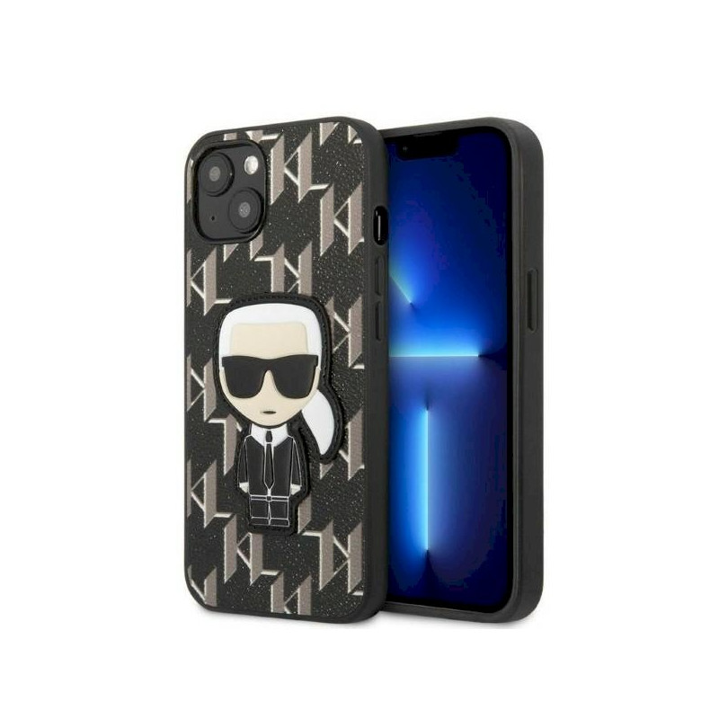 Karl Lagerfeld KLHCP13SPMNIKBK Monogram Ikonik Patch Case for iPhone 13 mini 5,4" / black