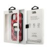 Karl Lagerfeld KLHCP13SPMNIKPI Monogram Ikonik Patch hardcase for iPhone 13 mini 5,4" / red
