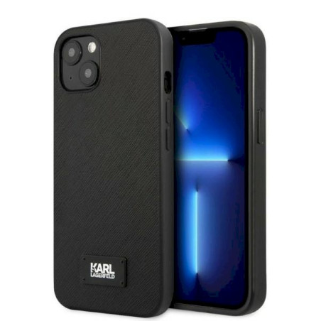 Karl Lagerfeld KLHCP13SSFMP2K Saffiano Plaque Case for iPhone 13 mini 5,4" / black