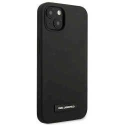 Karl Lagerfeld KLHCP13SSLMP1K Silicone Plaque for iPhone 13 mini 5,4" / black