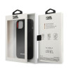 Karl Lagerfeld KLHCP13SSLMP1K Silicone Plaque for iPhone 13 mini 5,4" / black