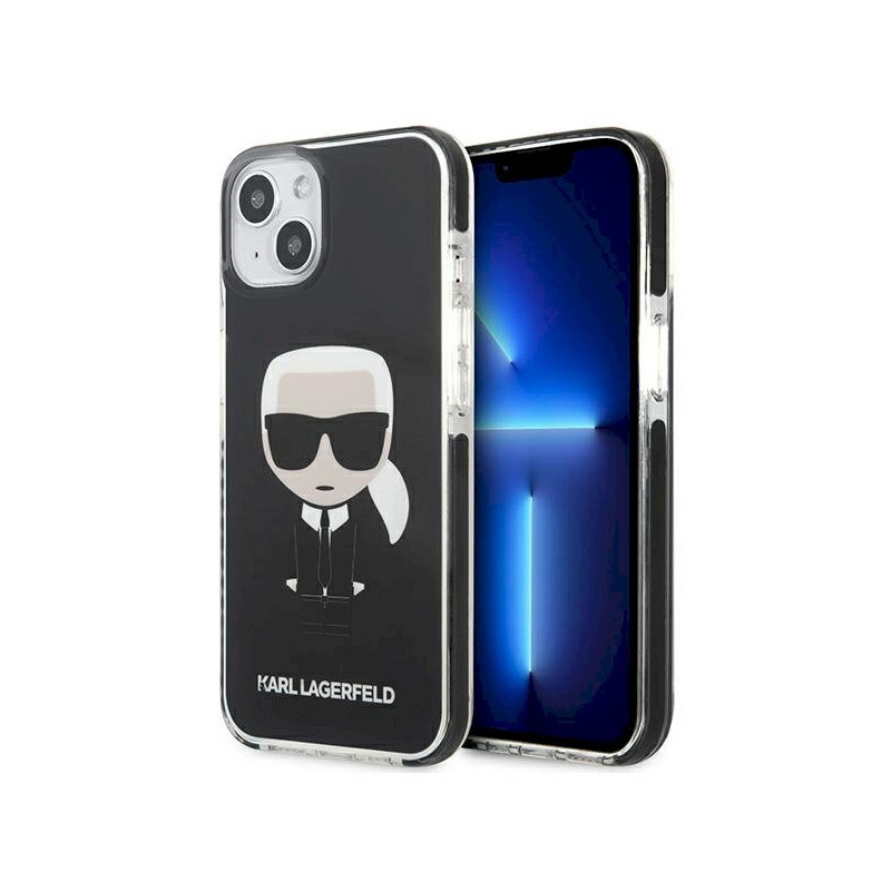 Karl Lagerfeld KLHCP13STPEIKK Iconik Karl Hardcase for iPhone 13 mini 5.4" / black