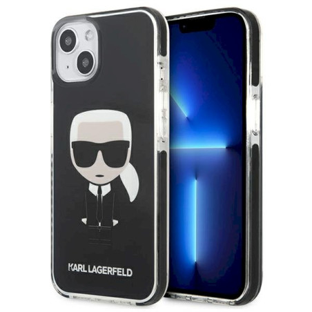 Karl Lagerfeld KLHCP13STPEIKK Iconik Karl Hardcase for iPhone 13 mini 5.4" / black