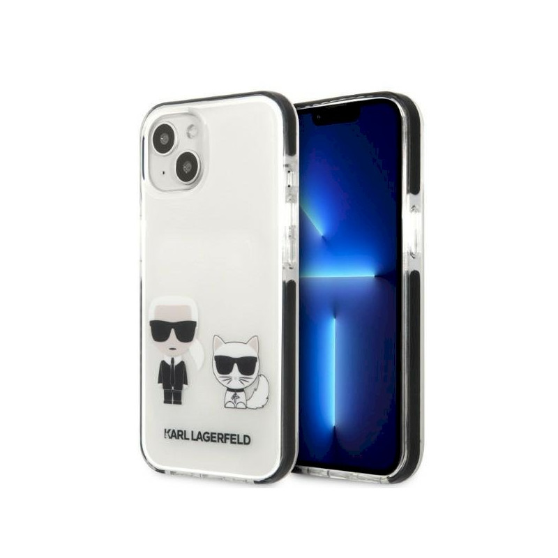 Karl Lagerfeld KLHCP13STPEKCW Hardcase for iPhone 13 mini 5,4" / white