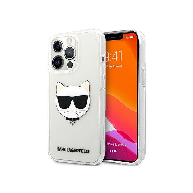 Karl Lagerfeld KLHCP13XCTR Choupette Head Hardcase for iPhone 13 Pro Max 6,7" / transparent