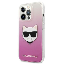 Karl Lagerfeld KLHCP13XCTRP Choupette Head Hardcase for iPhone 13 Pro Max 6,7" / pink