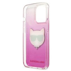 Karl Lagerfeld KLHCP13XCTRP Choupette Head Hardcase for iPhone 13 Pro Max 6,7" / pink