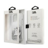 Karl Lagerfeld KLHCP13XGCFS Liquid Glitter Choupette F Case for iPhone 13 Pro Max 6,7" / silver