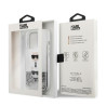 Karl Lagerfeld KLHCP13XKICGLS Hardcase Liquid Glitter Karl&Chou for iPhone 13 Pro Max 6,7" / silver