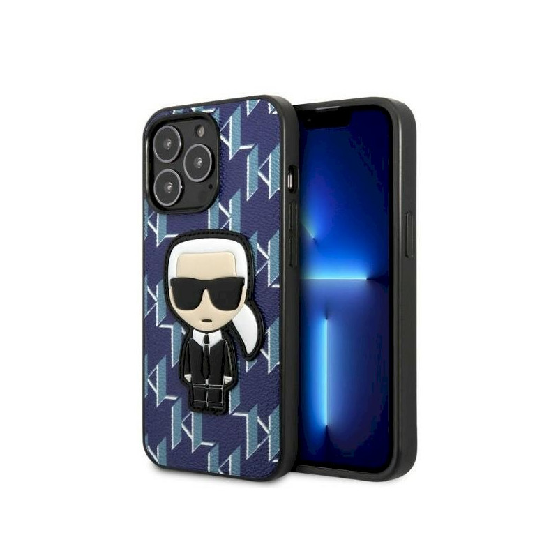 Karl Lagerfeld KLHCP13XPMNIKBL Monogram Ikonik Patch Hardcase for iPhone 13 Pro Max 6,7" / blue