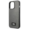 Karl Lagerfeld KLHCP13XSFMP2DG Saffiano Plaque Hardcase for iPhone 13 Pro Max 6,7" / silver
