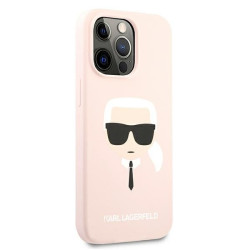 Karl Lagerfeld KLHCP13XSLKHLP Hardcase Silicone Karl`s for iPhone 13 Pro Max 6,7" / light pink