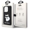 Karl Lagerfeld KLHCP14L3DRKHNK Rubber Choupette 3D Hardcase for iPhone 14 Pro 6.1" / black