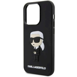 Karl Lagerfeld KLHCP14L3DRKINK Rubber Ikonik 3D Hardcase for iPhone 14 Pro 6.1" / black