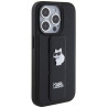 Karl Lagerfeld KLHCP14LGSACHPK Gripstand Saffiano Choupette Case for iPhone 14 Pro 6.1" / black