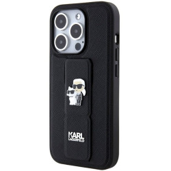Karl Lagerfeld KLHCP14LGSAKCPK Gripstand Saffiano Karl&Choup Hardcase for iPhone 14 Pro 6.1" / black