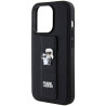 Karl Lagerfeld KLHCP14LGSAKCPK Gripstand Saffiano Karl&Choup Hardcase for iPhone 14 Pro 6.1" / black