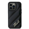 Karl Lagerfeld KLHCP14LPQDSMGK Diagonal Quilted Script Hardcase for iPhone 14 Pro 6.1" / black